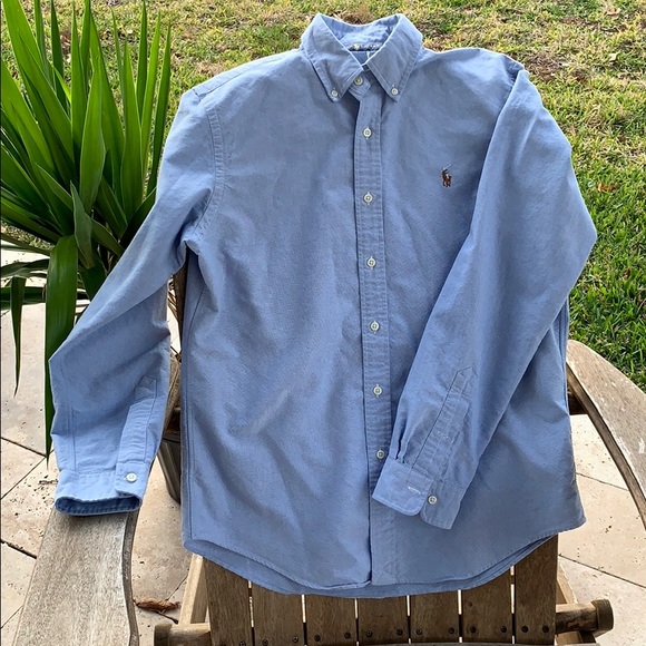 Ralph Lauren Mens Classic Blue Oxford 